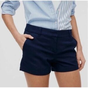 J. Crew Women's Navy Blue Tailored Shorts Size 0